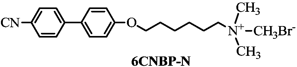 A kind of biphenyl liquid crystal compound containing pyridine terminal group and its preparation method and application