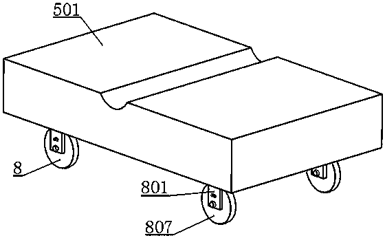 PVC plastic pipe fitting cutting device convenient to move