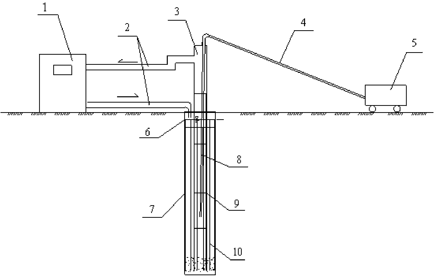 Cast-in-situ bored pile constructing method for cleaning sediment by gas lift reverse circulation method