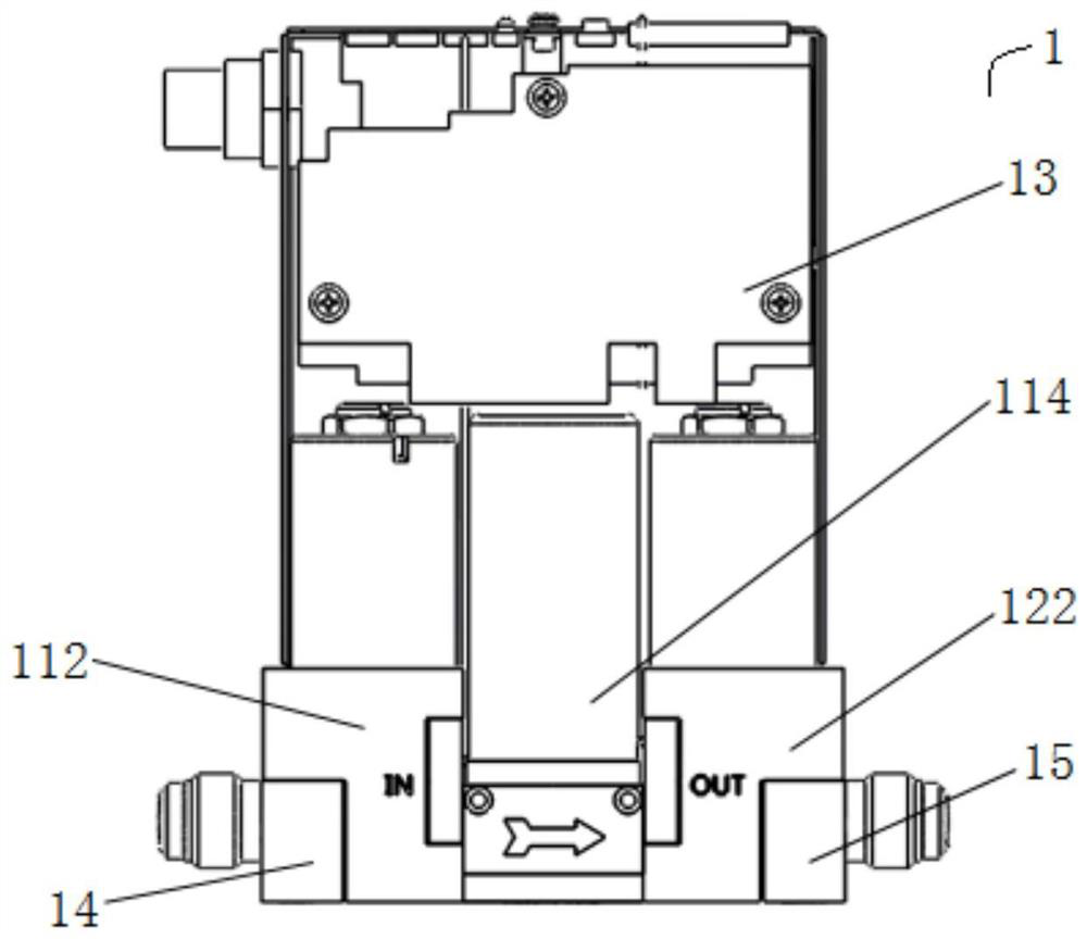 Gas mass flow controller