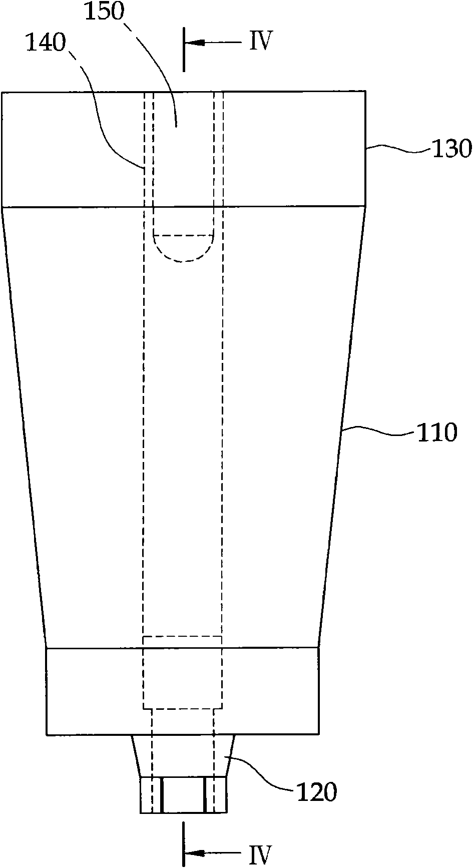 Dental implant abutment blank for tailor-made dental abutments and method for manufacturing a dental abutment using the same