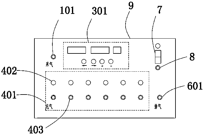 Field gas cycle sampling device