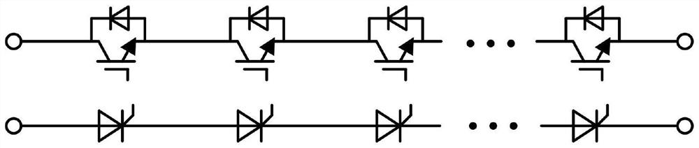 Modular high-voltage transmission ratio direct-current transformer topological structure and control method