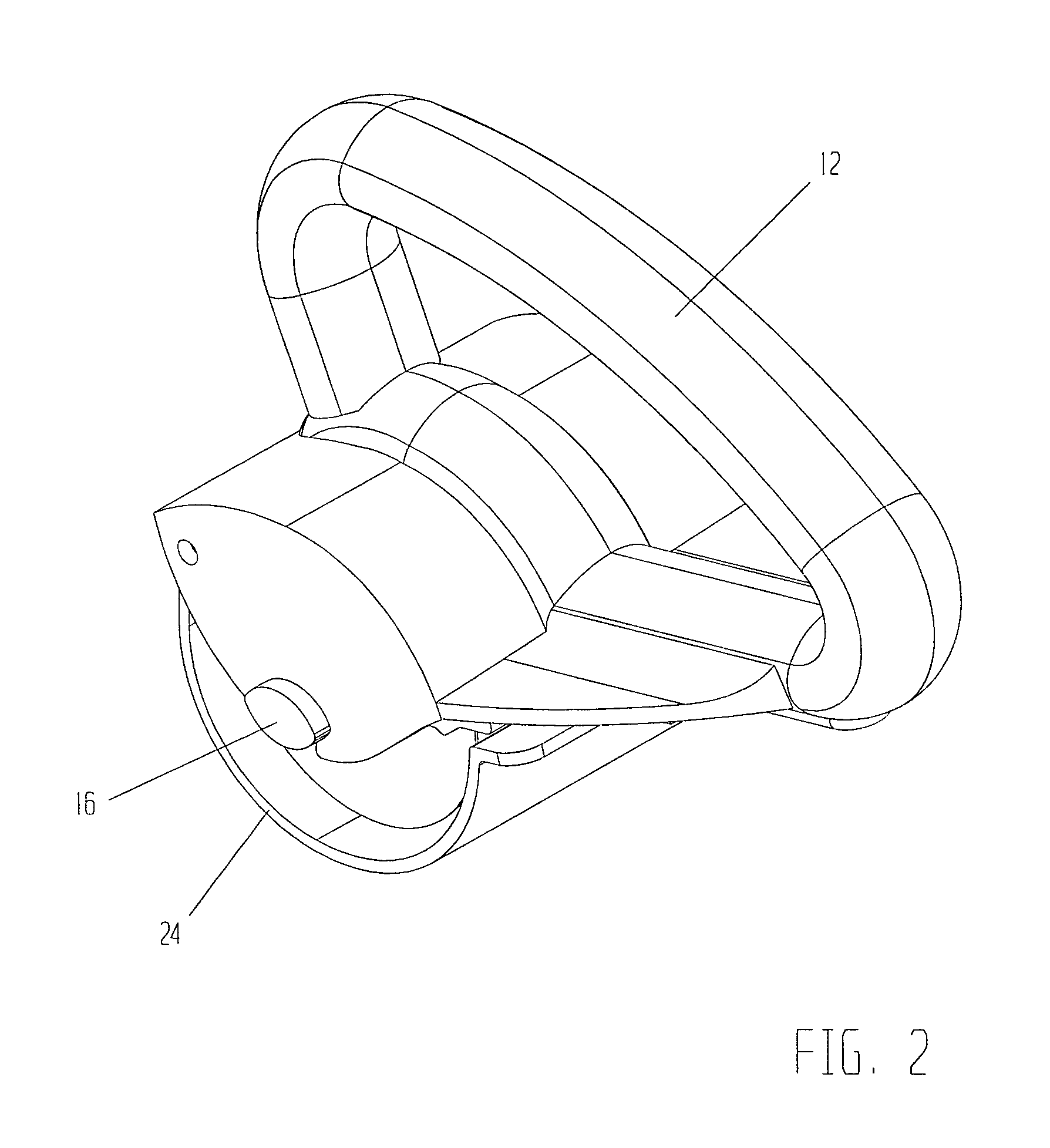 Rotating food-processing knife with detachable multi blade axis