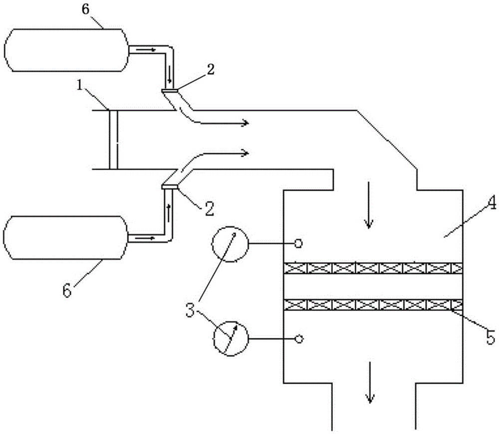 On-line blockage cleaning method for SCR (selective catalytic reduction) denitration catalyst