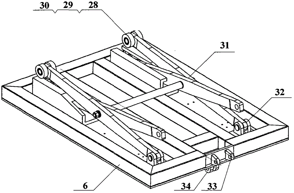 Static loading test device for missile wing