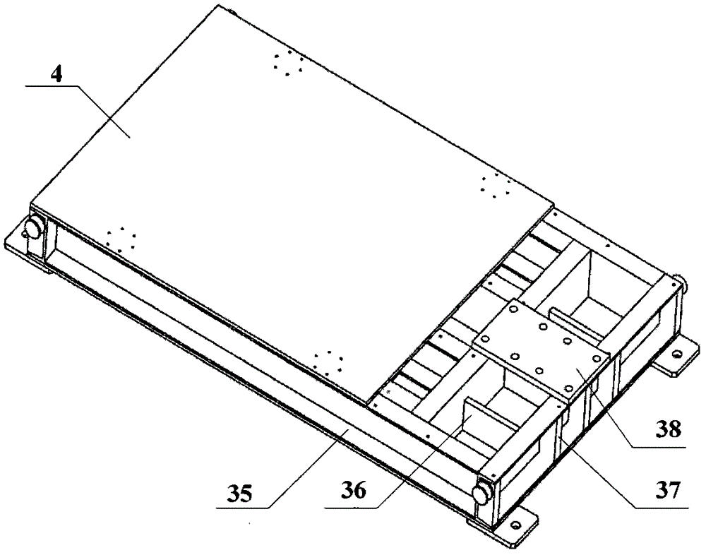 Static loading test device for missile wing