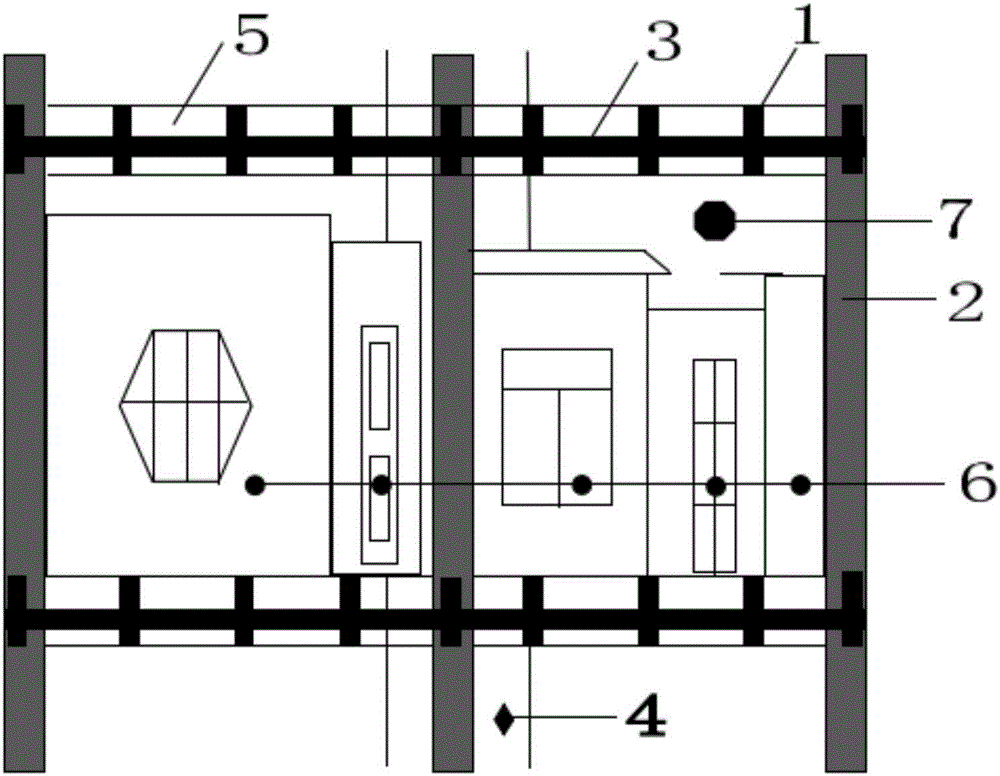 Laminated courtyard-type building