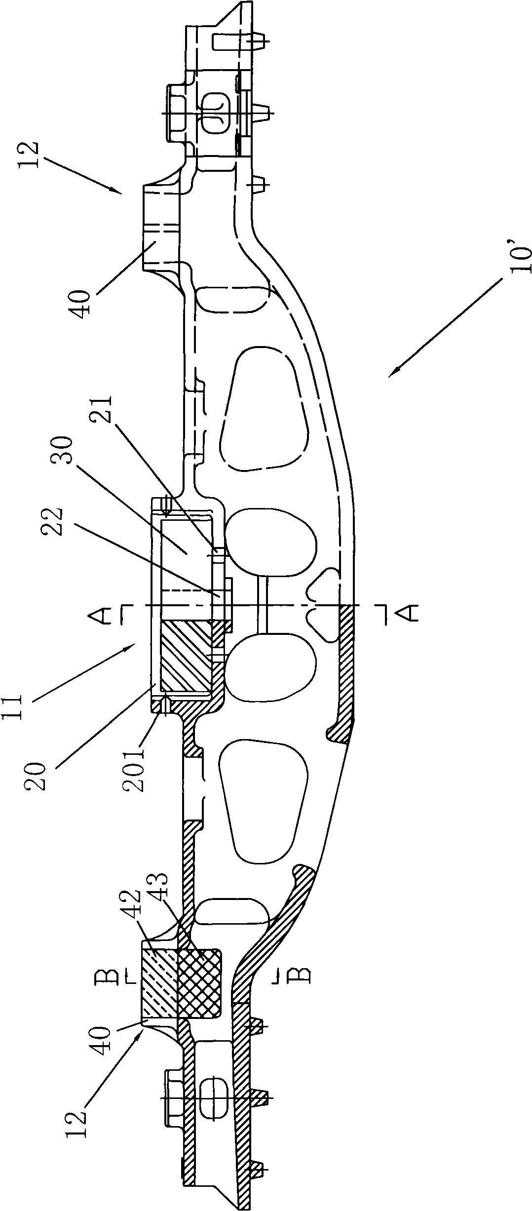 Swing bolster load test structure and method