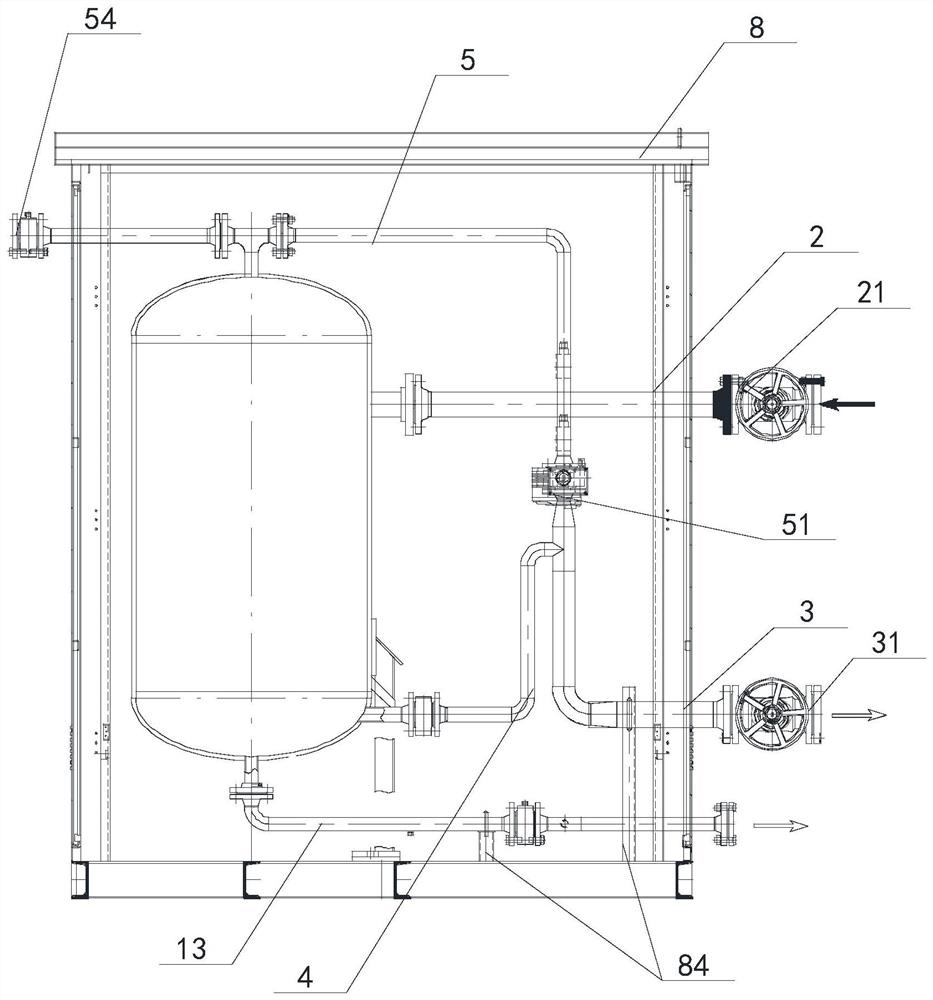 Oil-gas multi-phase separation continuous metering device