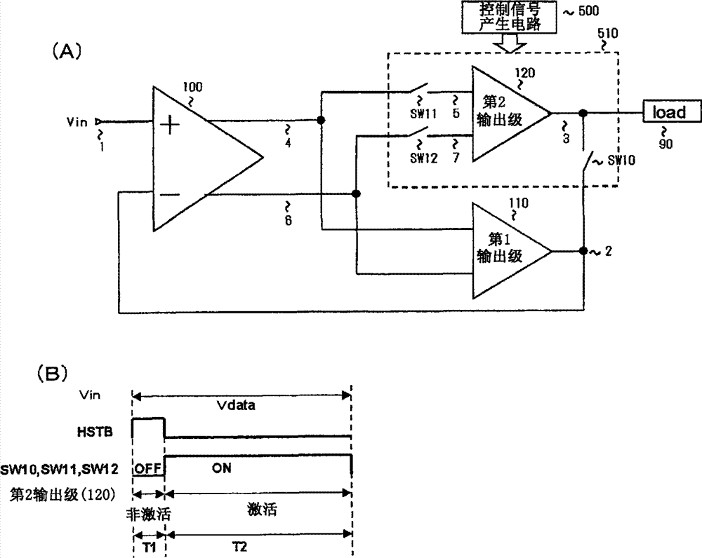 Output amplifier circuit, output circuit, data driver and display device