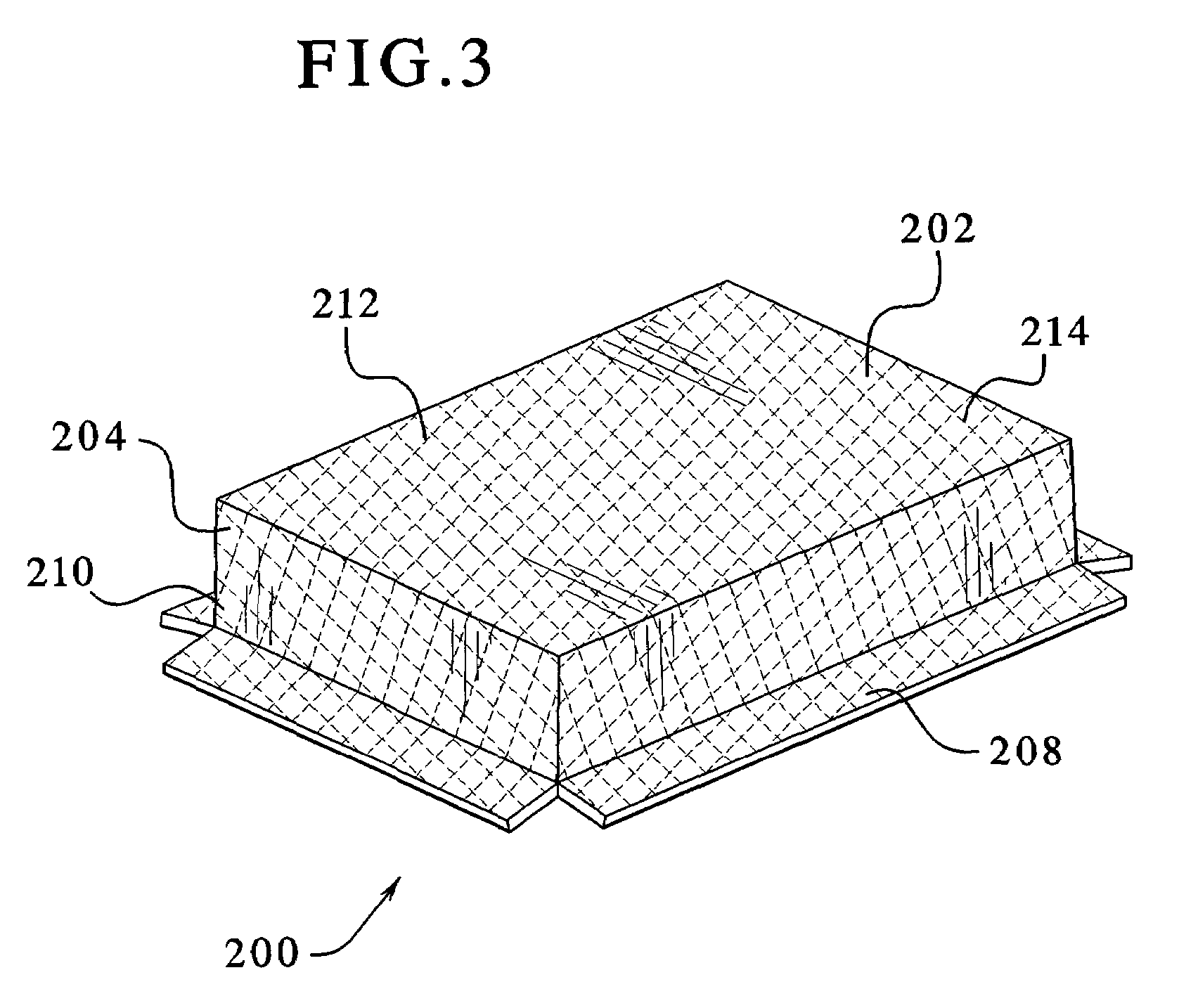 Pilfer-resistant packaging with criss-cross grain pattern