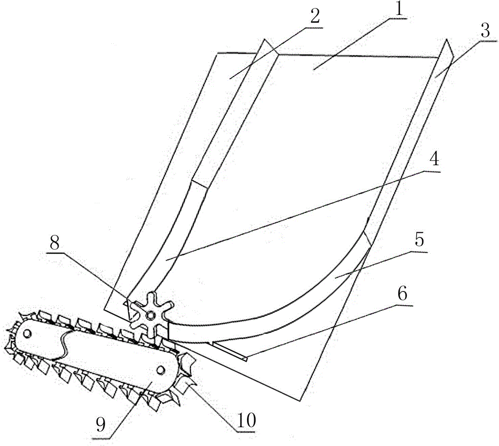 Arc-shaped plate fixed-distance conveying method for ampoules