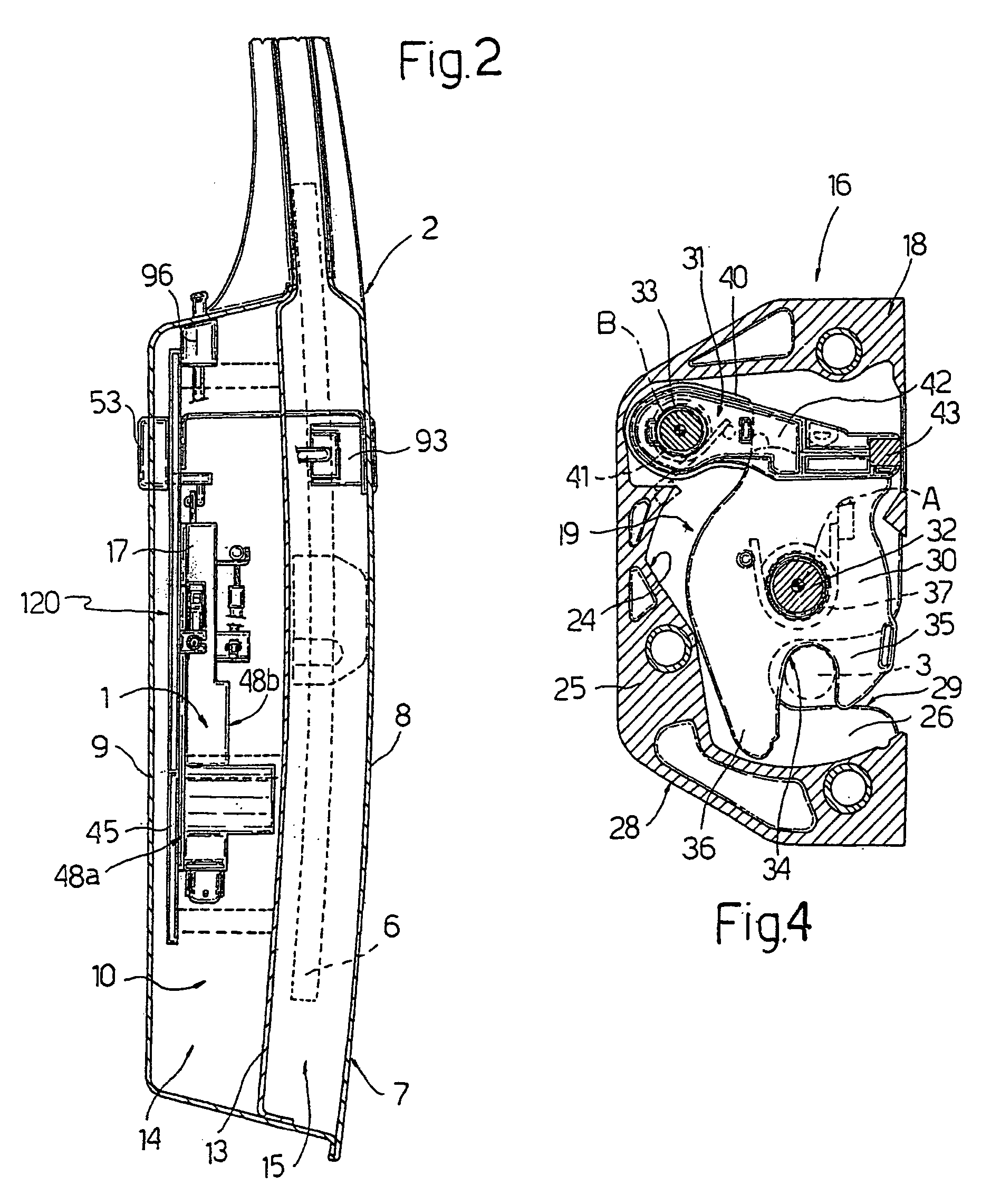Modular lock for a door of a motor vehicle and door provided with this lock
