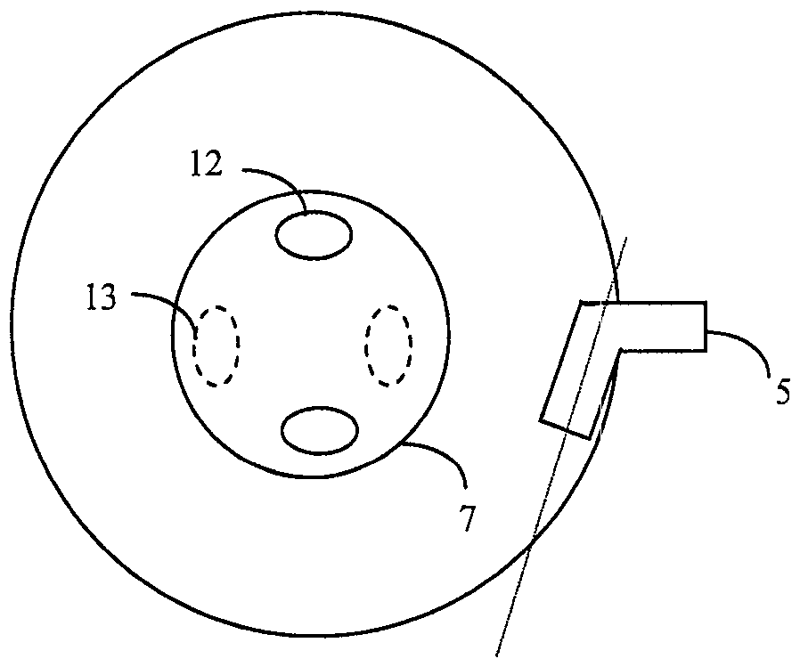 Catalytic reactor with cooling device provided with tangential injection of cooling fluid