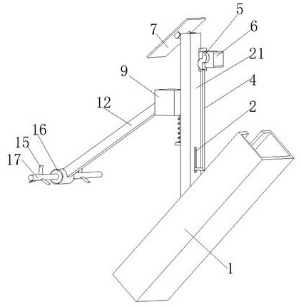 A water conservancy project based on low latitude flow to high latitude river section anti-ice flood device