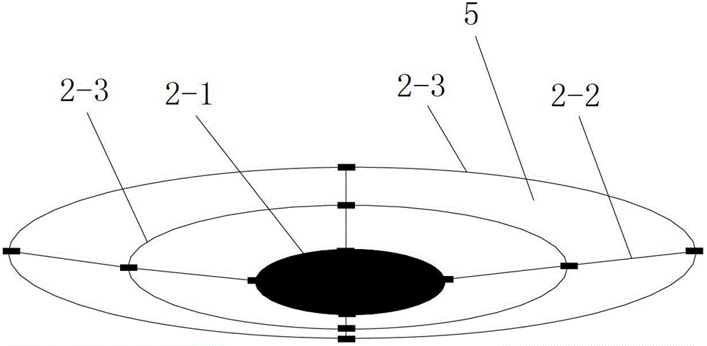 Flexible pile cap for composite foundation