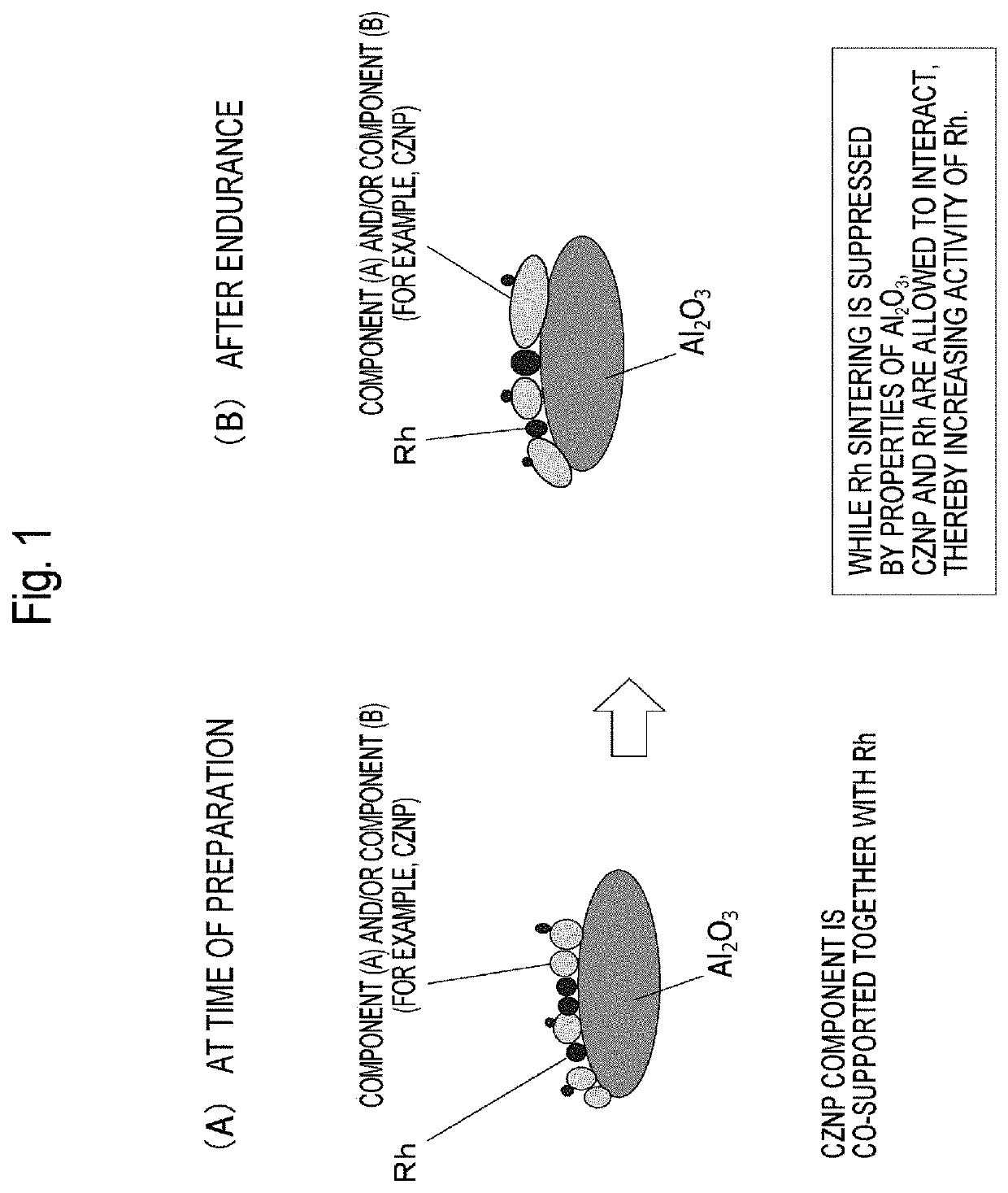 Exhaust gas-purifying catalyst composition and method for producing the same, and automobile exhaust gas-purifying catalyst