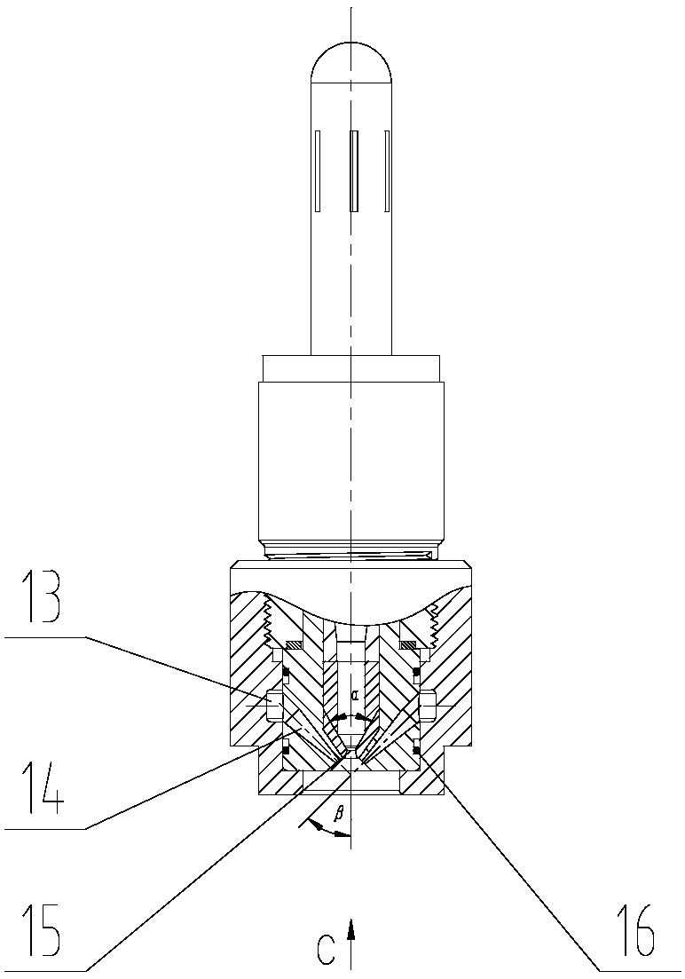 A Water-Cavity Accelerated External Mixing Jet Nozzle