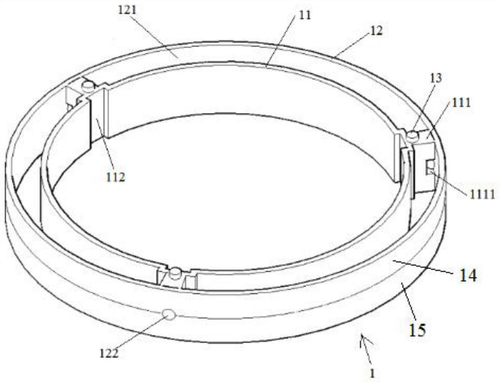 Drill rod centralizing ring and drilling device for horizontal drilling