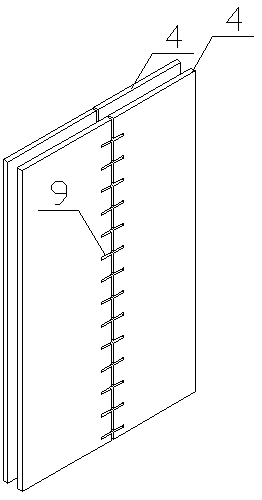 Joint connecting working method of a laminated-slab concrete composite precast component