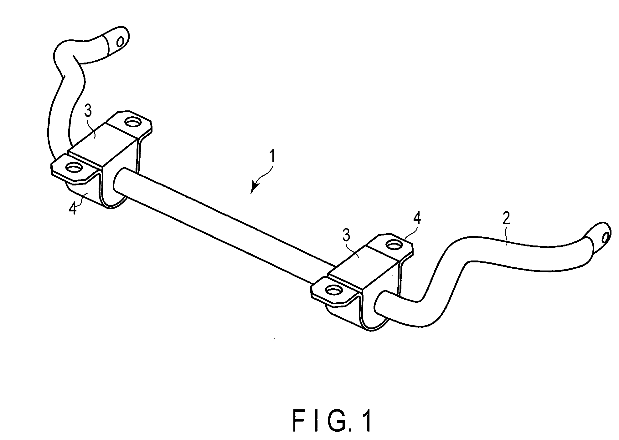 Bush- and bracket-integrated stabilizer bar