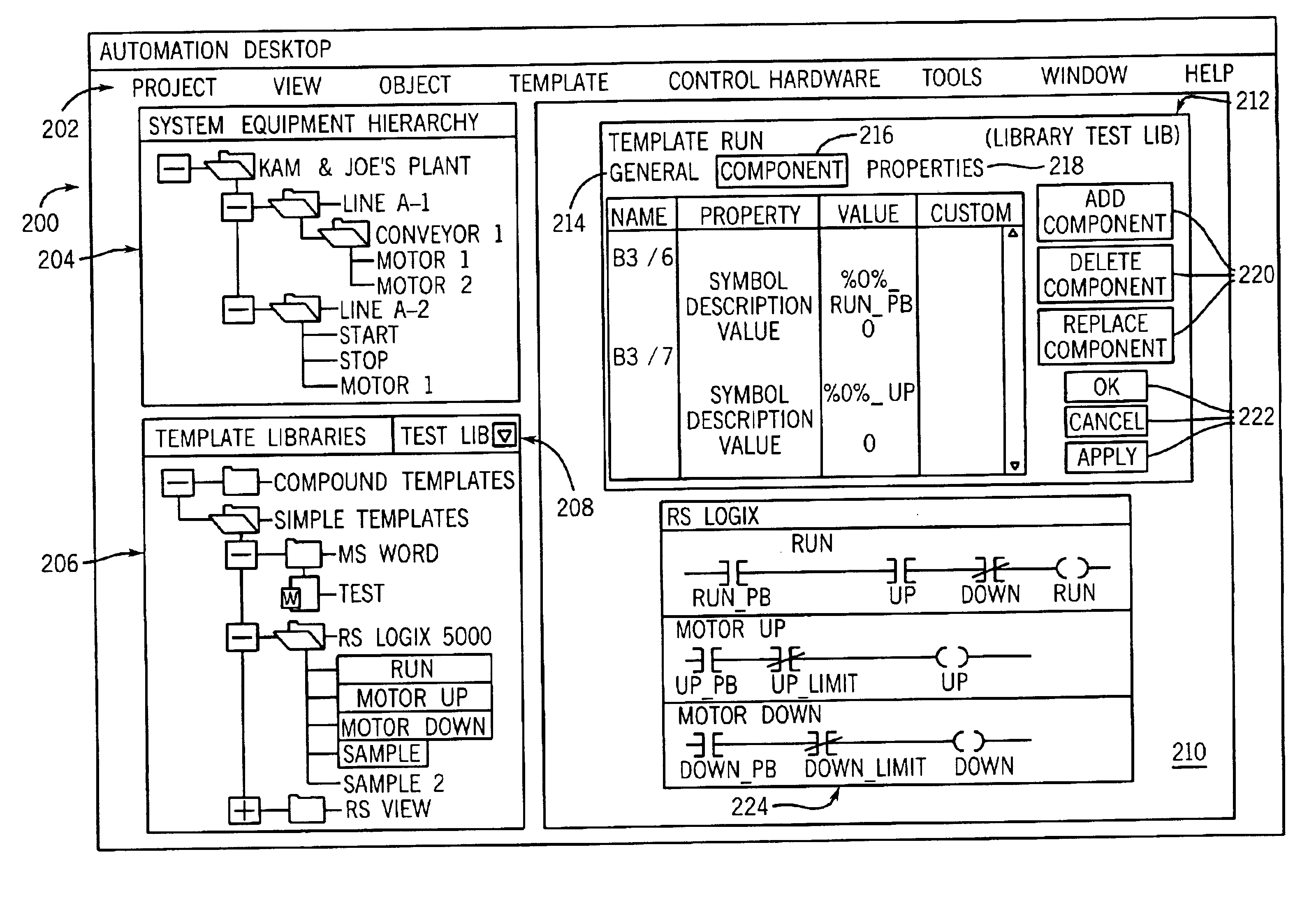 Method and system for developing a software program using compound templates