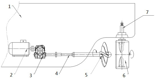 Combined contra-rotating paddle electric propulsion system
