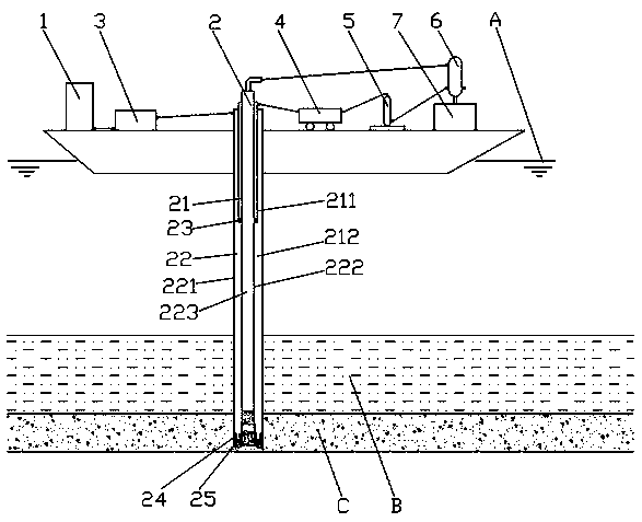 A continuous sampling device and sampling method for marine natural gas hydrate