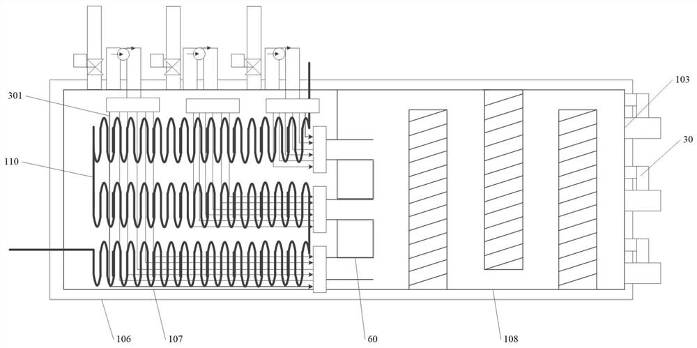 Fresh water treatment system based on solar energy combined with hollow fiber tubes