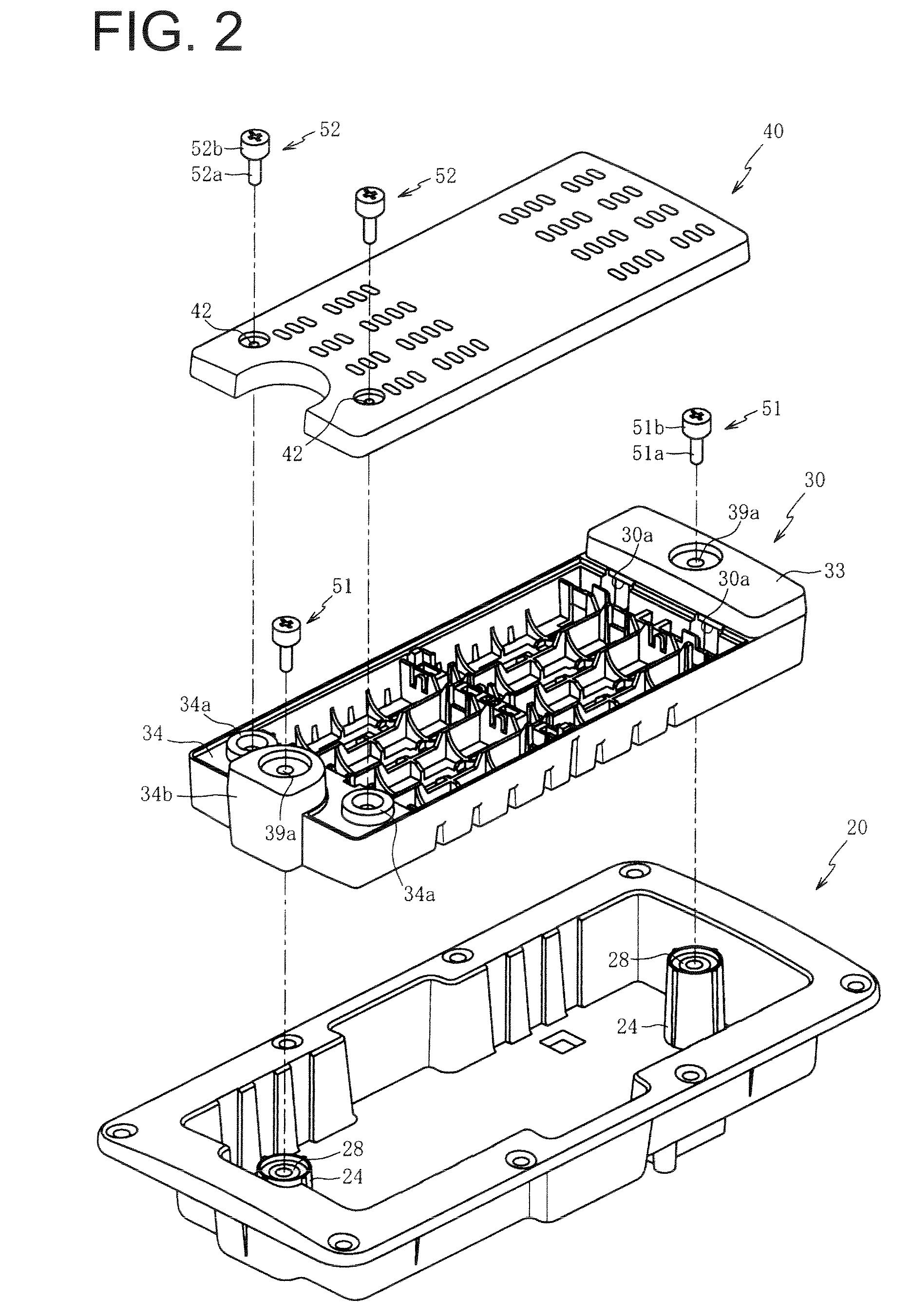 Battery storage structure for acoustic equipment