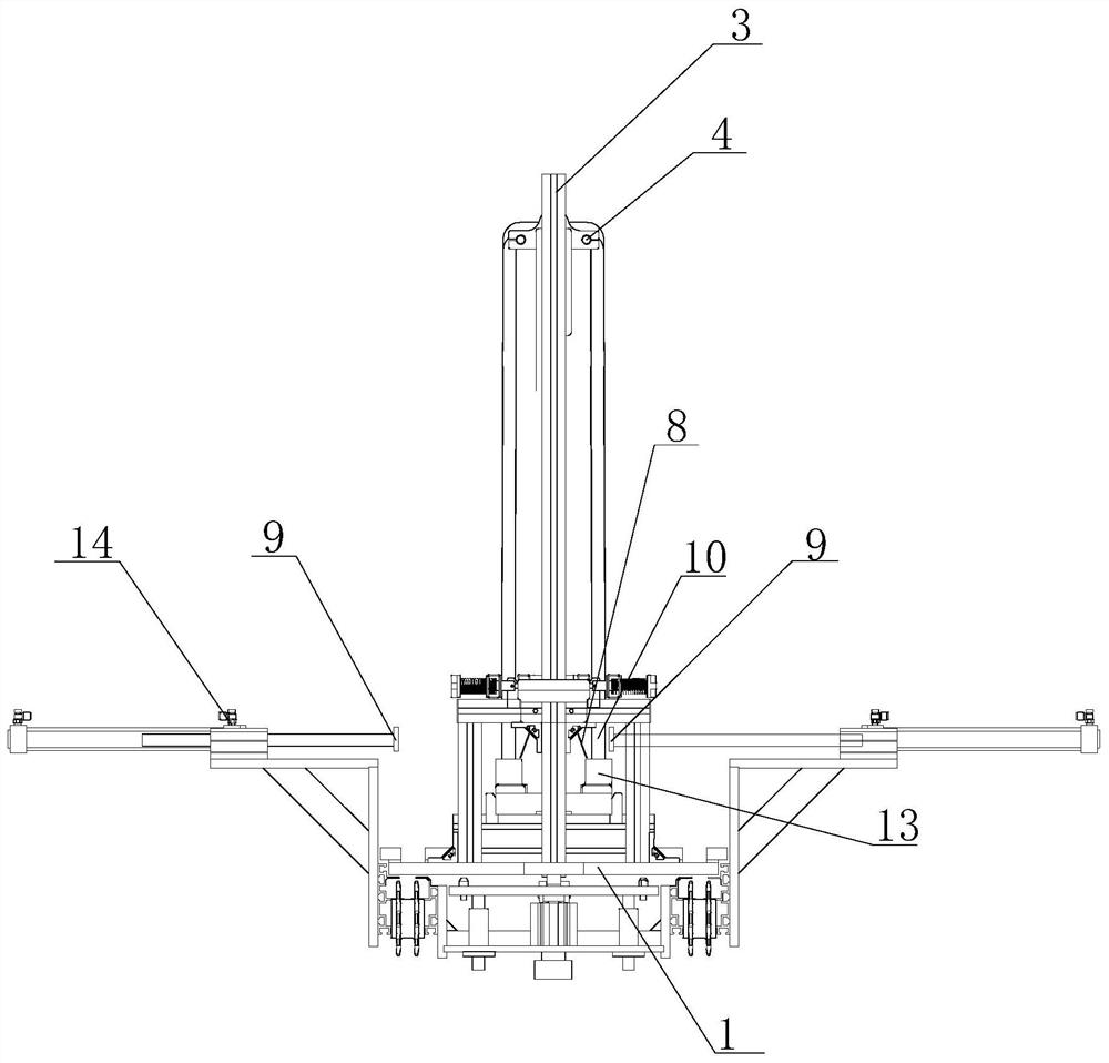 Assembling frame for manufacturing hollow fiber membrane module and automatic assembling device