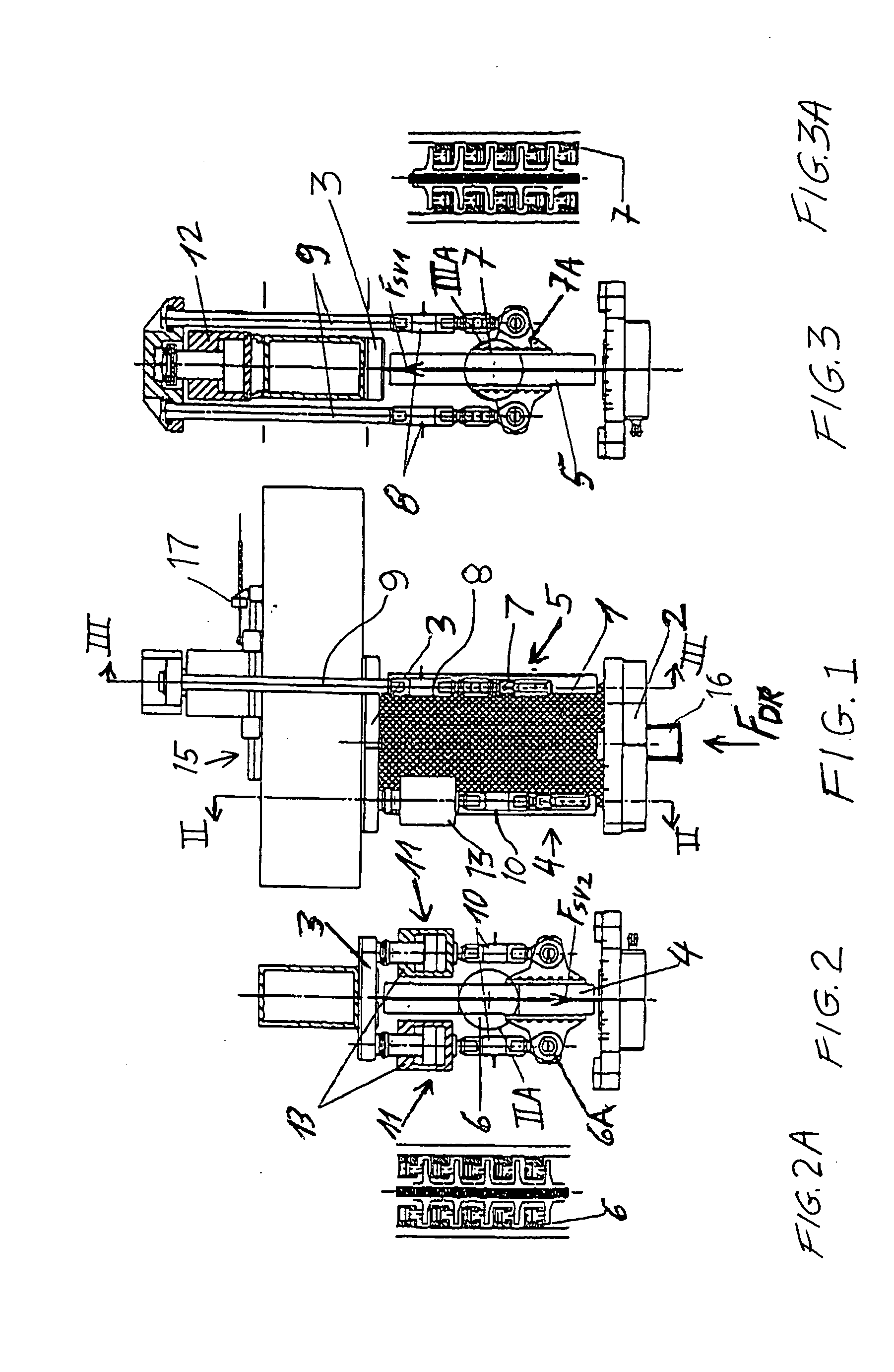 Testing apparatus for compression and shear testing of a test component such as a curved aircraft component