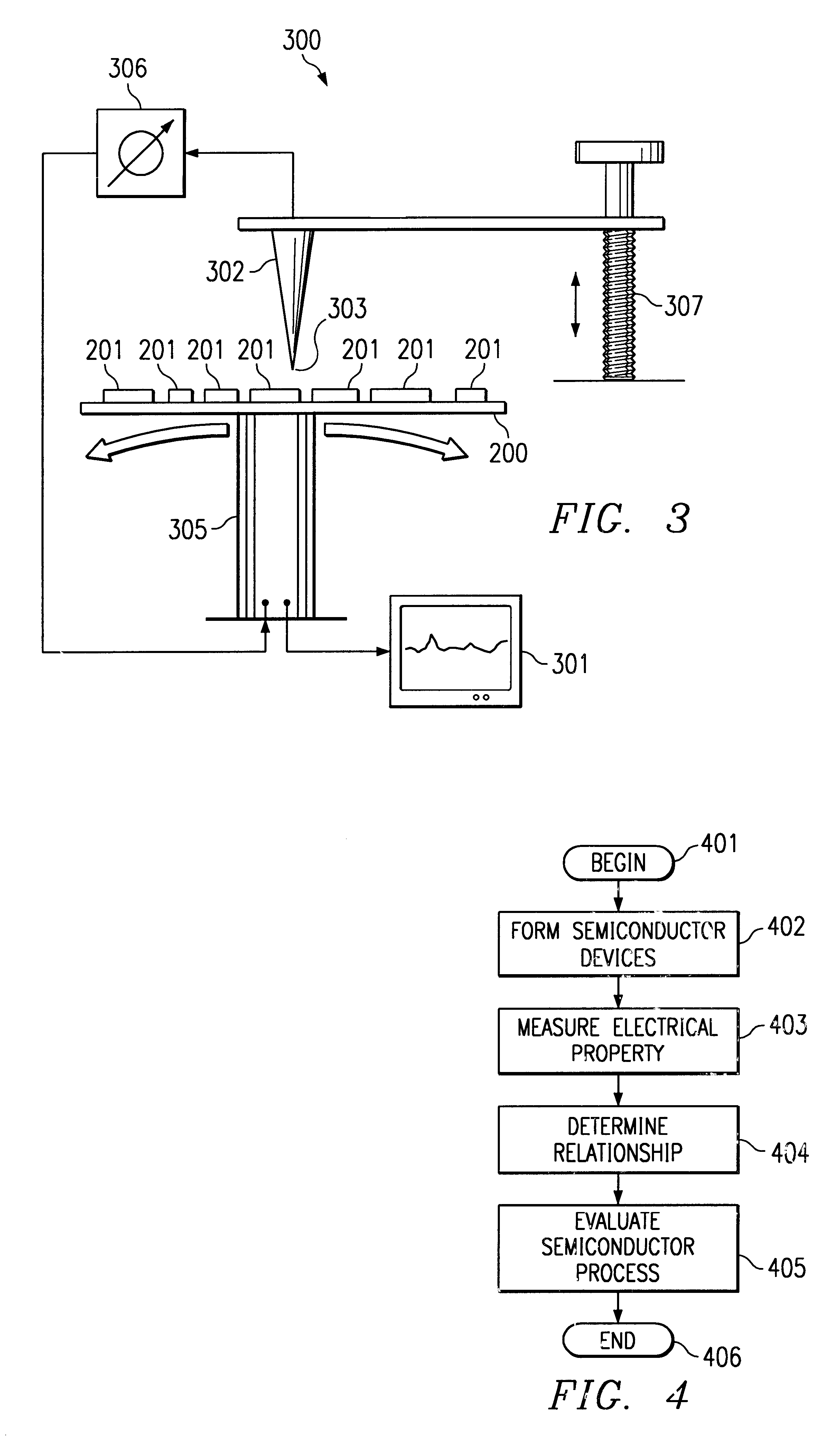 Apparatus and method for evaluating semiconductor structures and devices