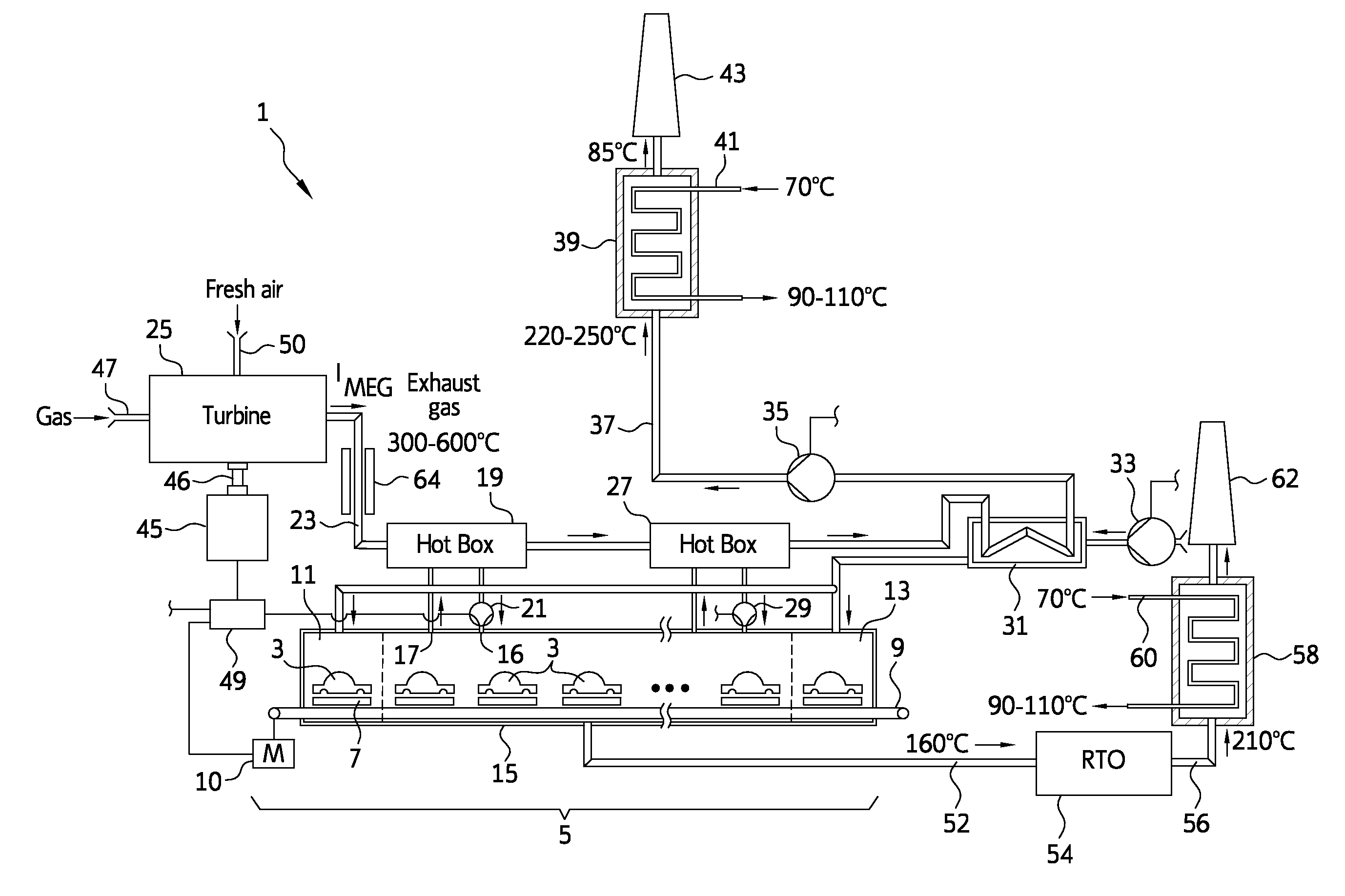 Drying System having a Thermal Engine