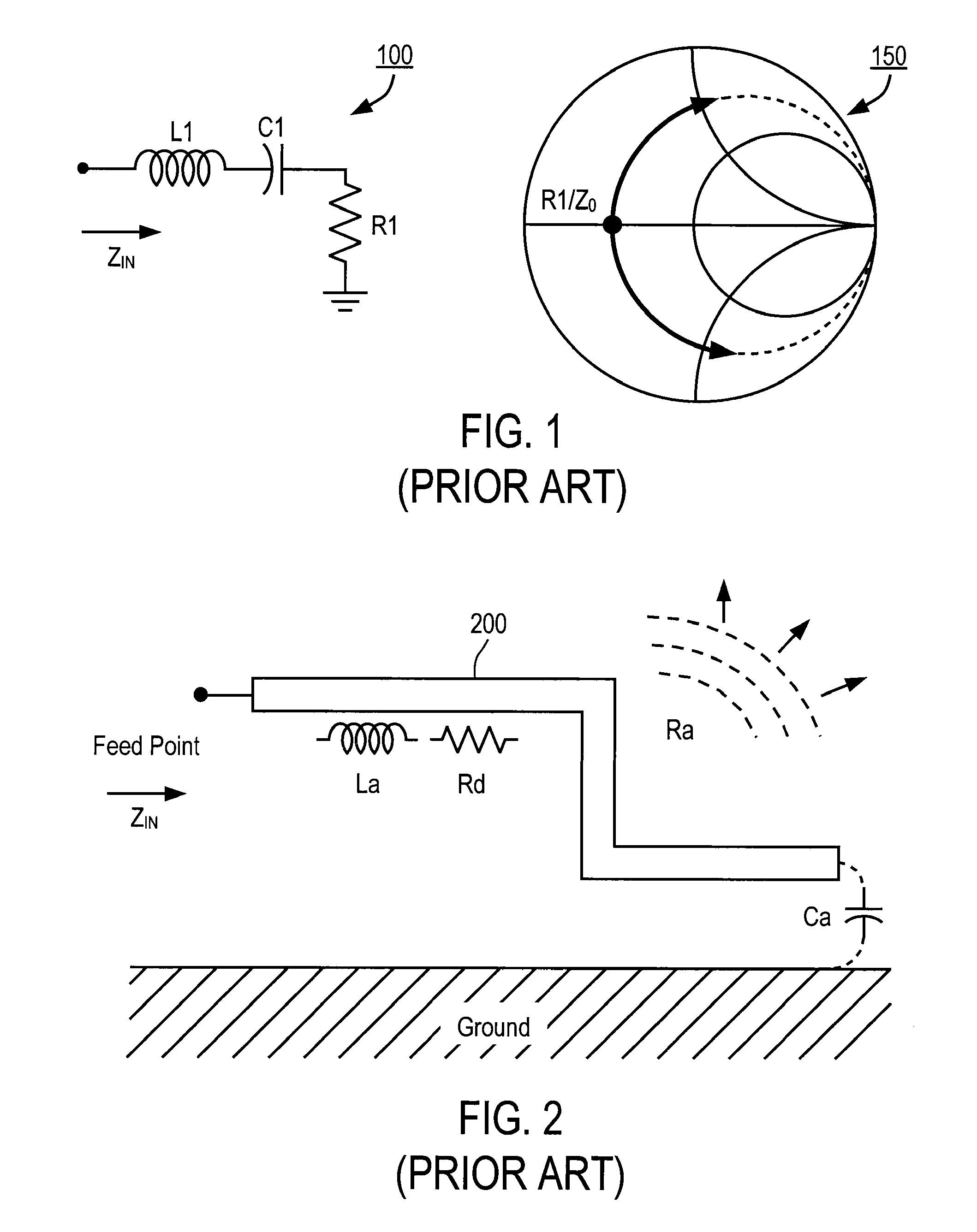 Tunable antenna including tunable capacitor inserted inside the antenna