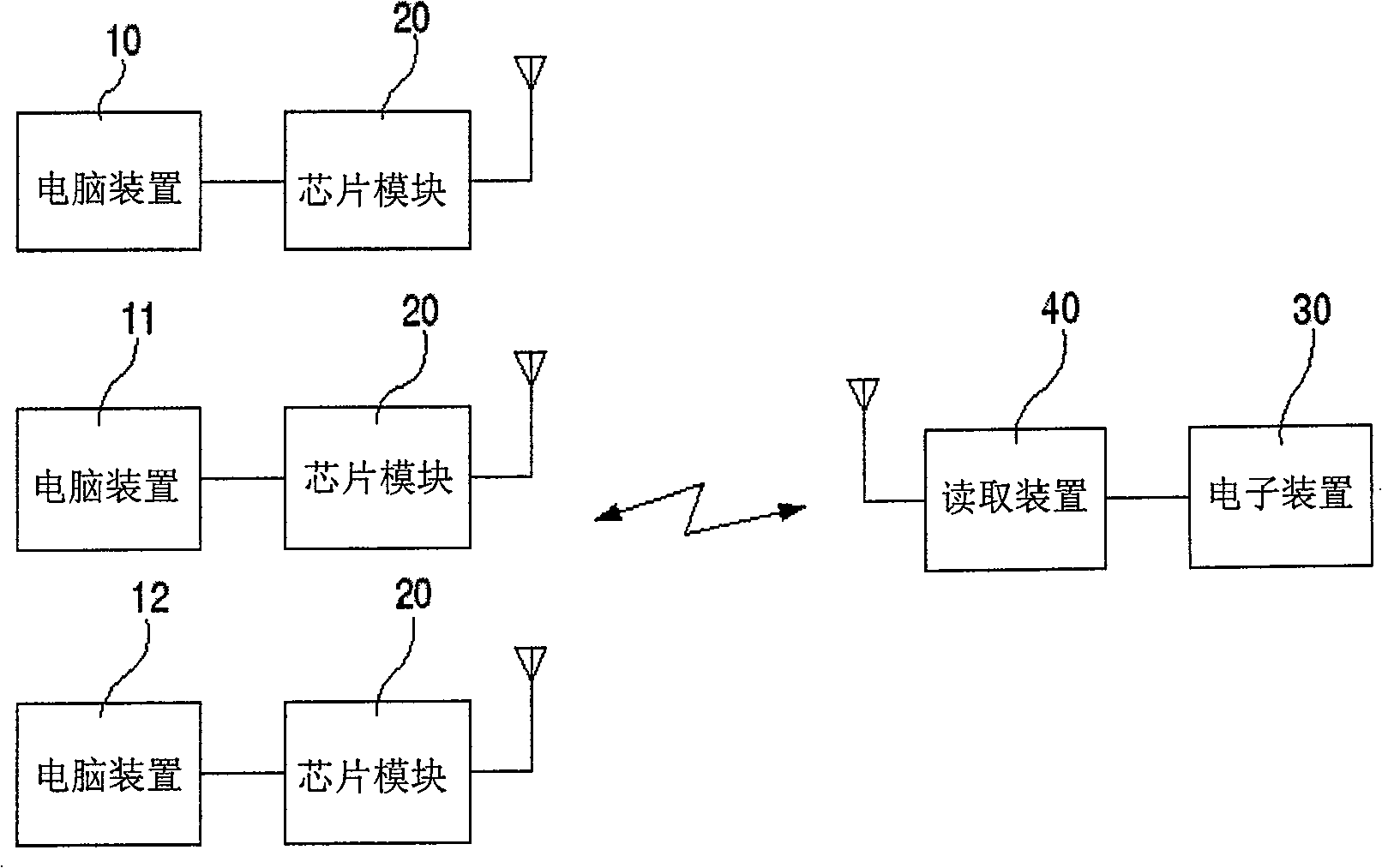 Wireless type system status monitoring method and apparatus