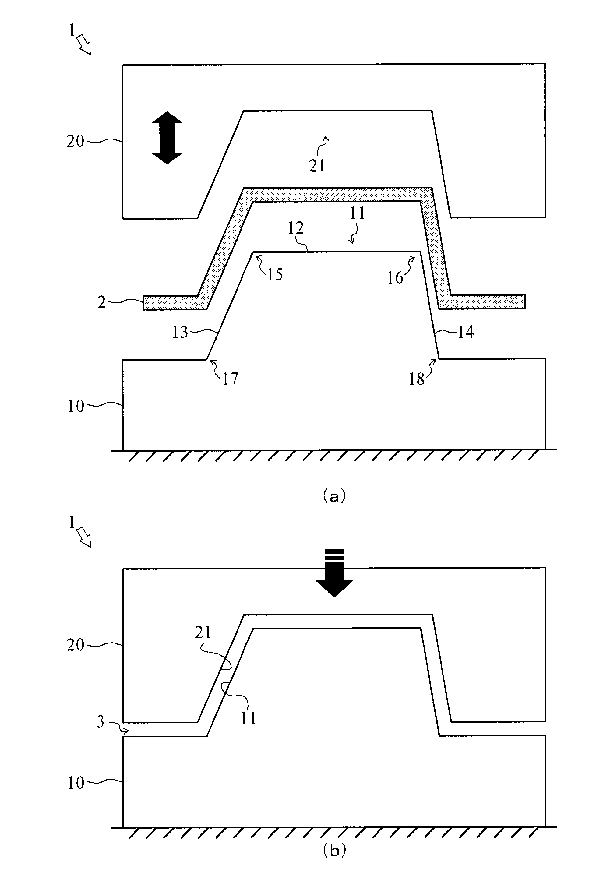 Hot press mold, temperature measuring device, and hot press molding method