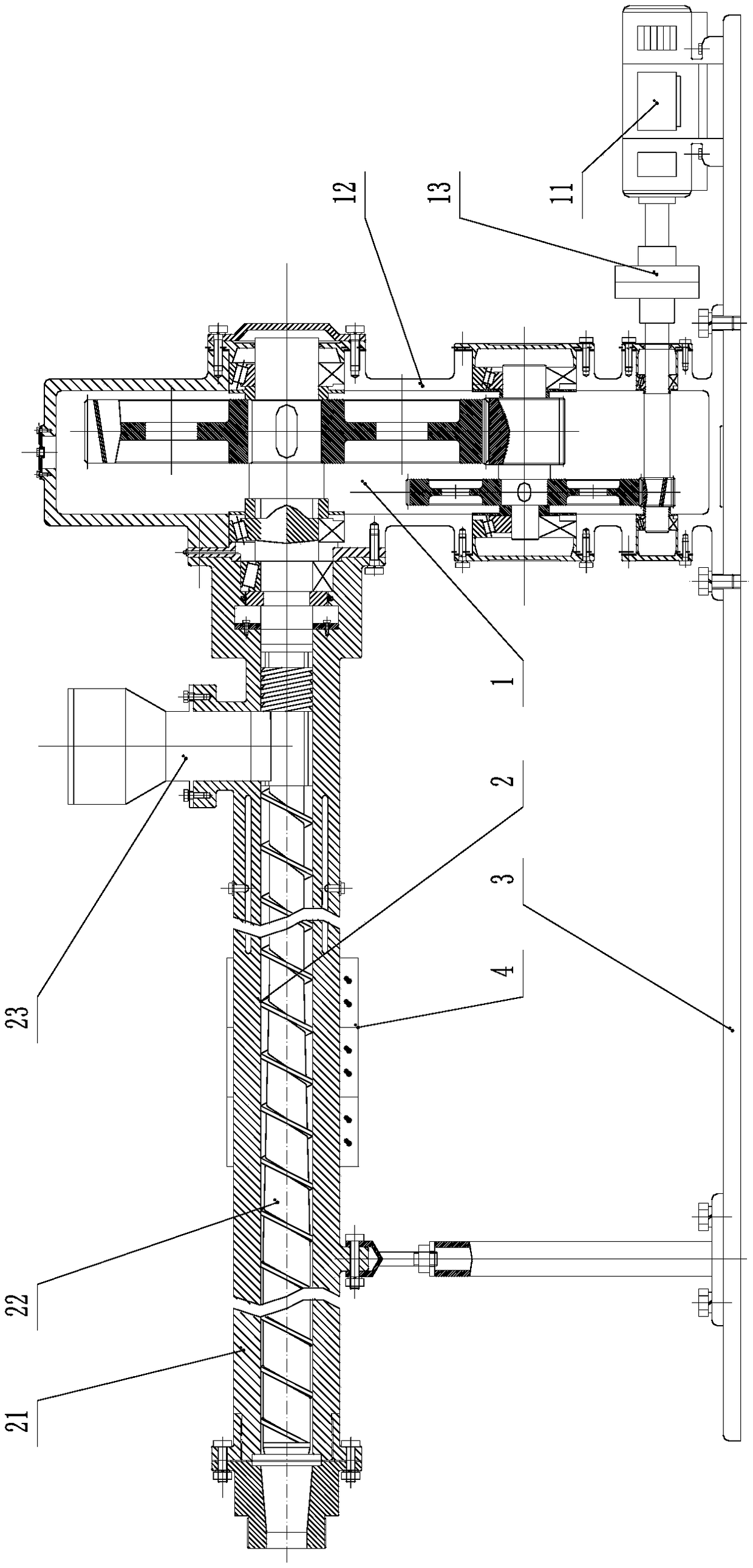 Thermoplastic plastic extrusion molding equipment