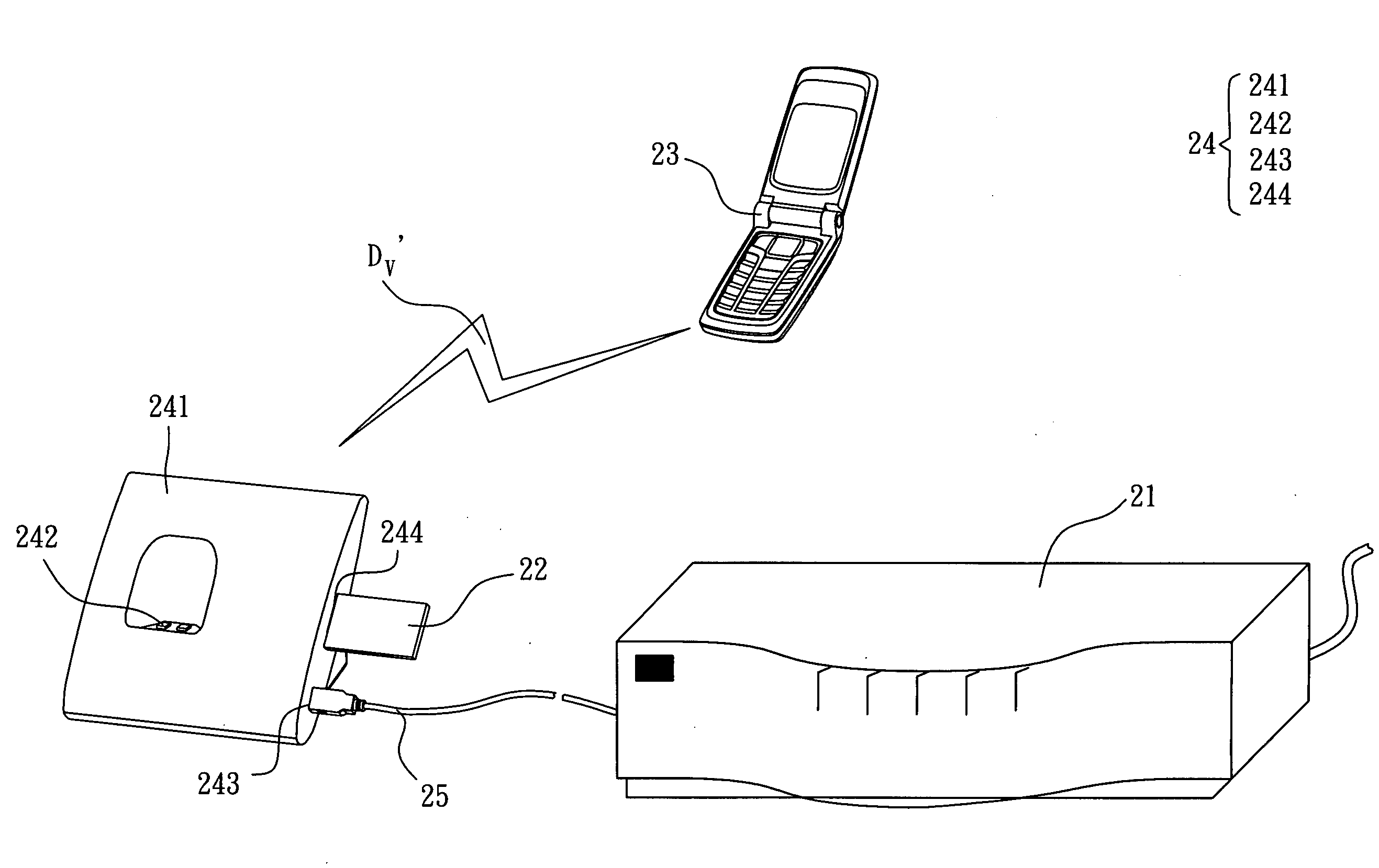 Wireless communication system and charging base thereof