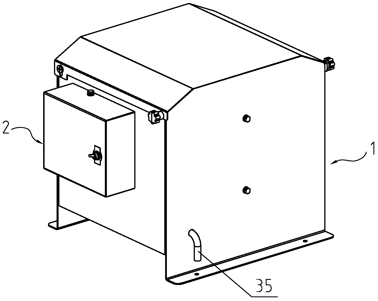 Atomizing device of seed sowing machine