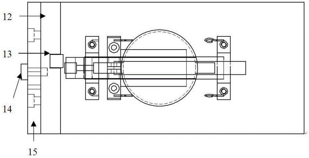 Measuring device for lateral expansion of impact specimen