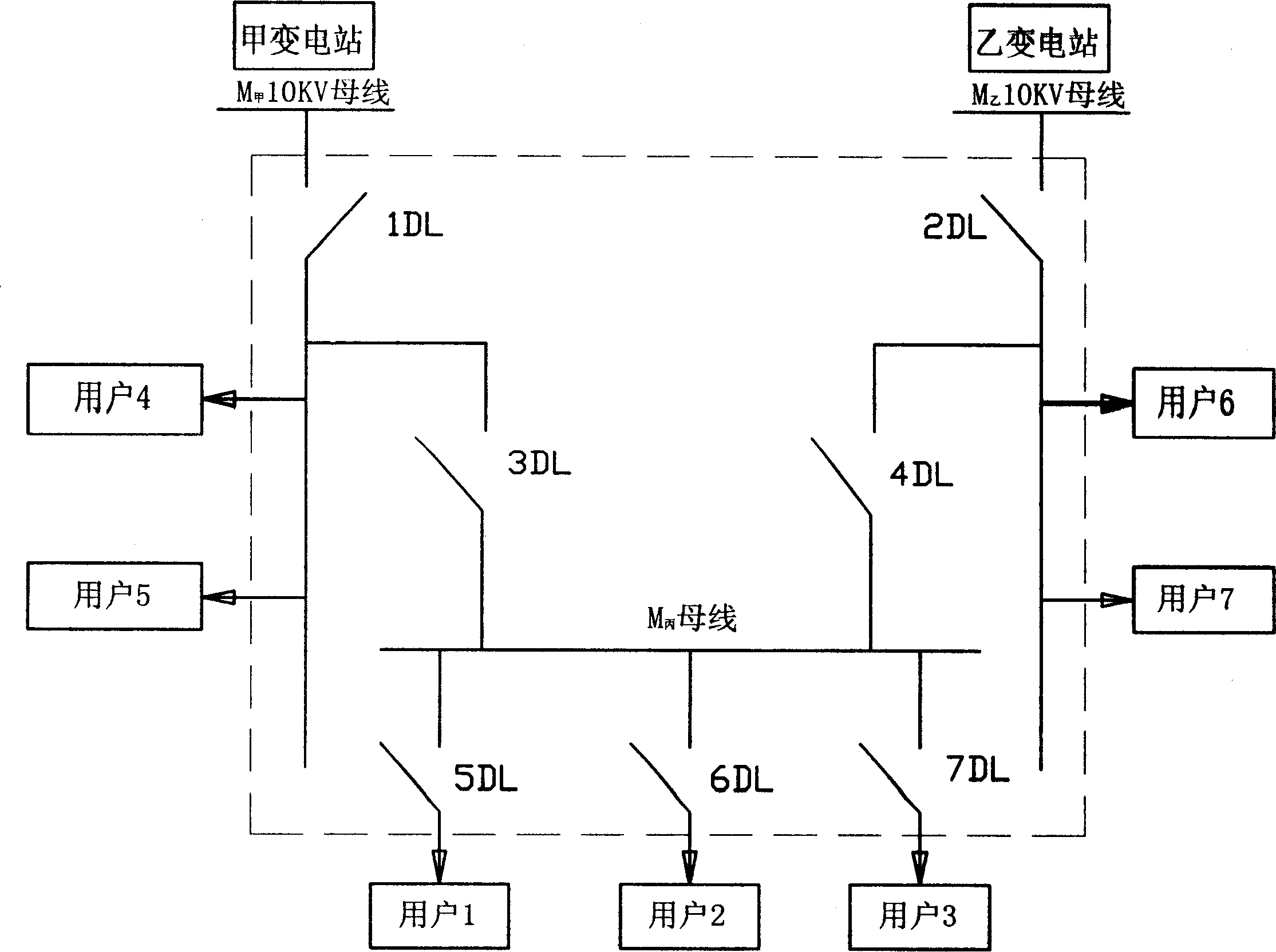 Surface-protection type switching station fault judging method