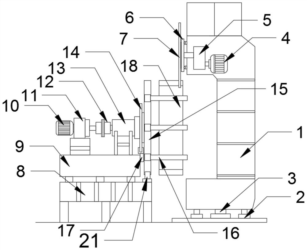 A cross-cut sawing machine