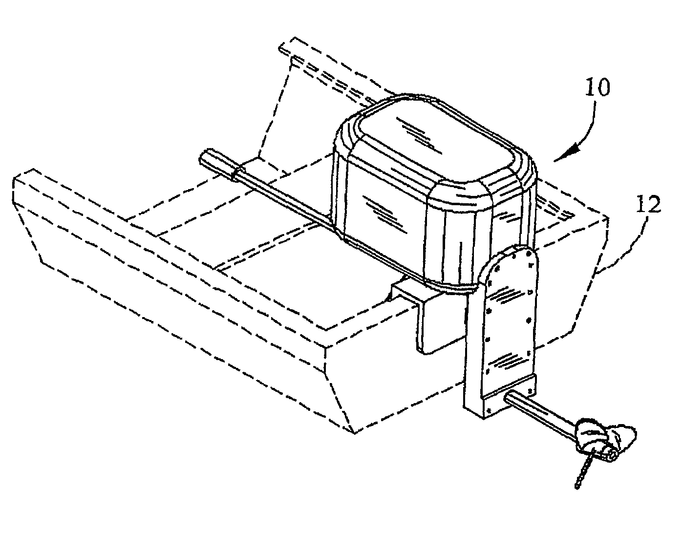 Method and apparatus for air cooled outboad motor for small marine craft