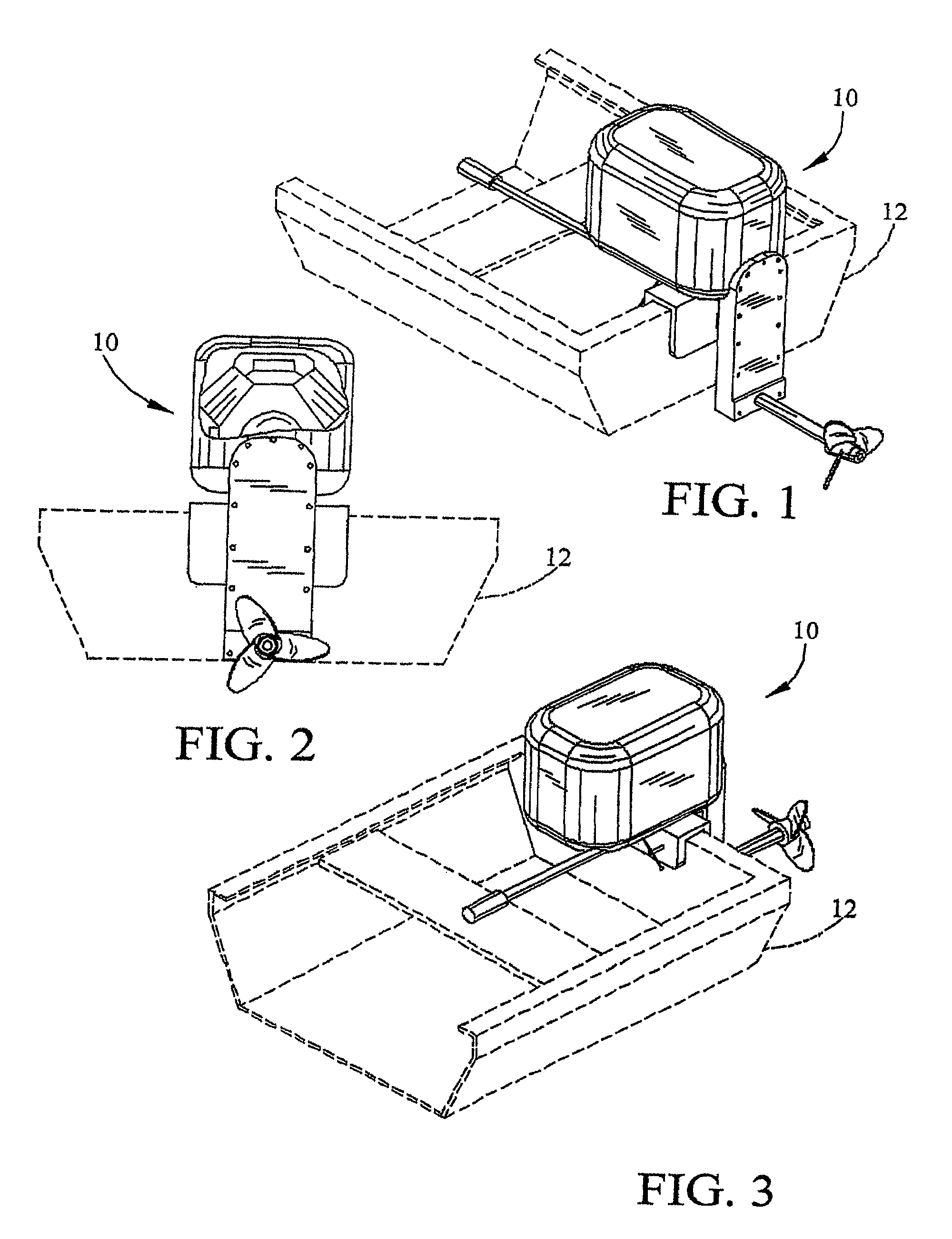 Method and apparatus for air cooled outboad motor for small marine craft