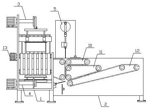 A storage bag folding device