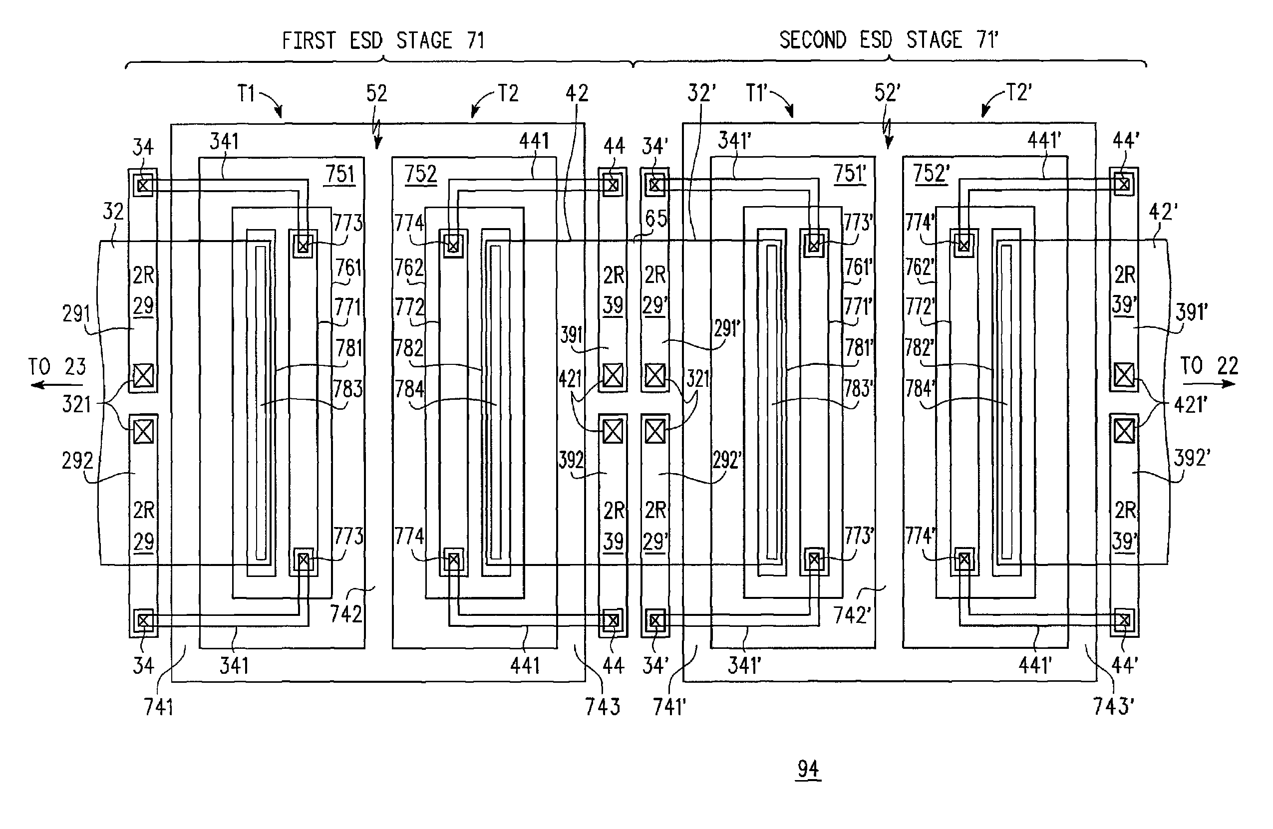 Resistor triggered electrostatic discharge protection