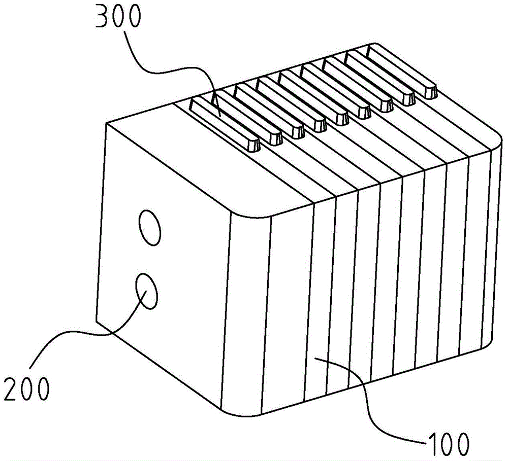 Exhausting insert core of mold