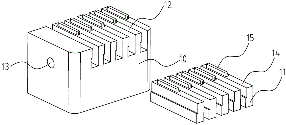 Exhausting insert core of mold